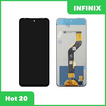 LCD дисплей для Infinix Hot 20 в сборе с тачскрином (черный)