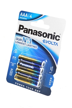 Батарейка (элемент питания) Panasonic Evolta LR03EGE/4BP LR03 BL4, 1 штука