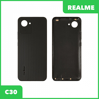 Задняя крышка для Realme С30 (черный)