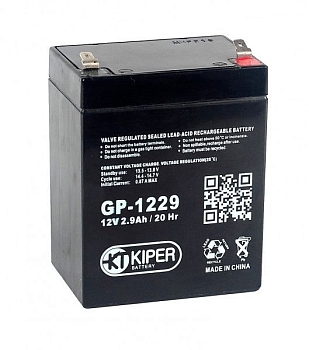 Аккумуляторная батарея Kiper GP-1229 F1, 12В, 2.9Ач