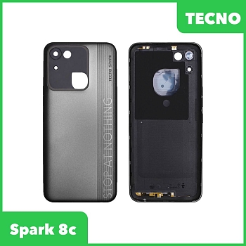 Задняя крышка для Tecno Spark 8c (черный)