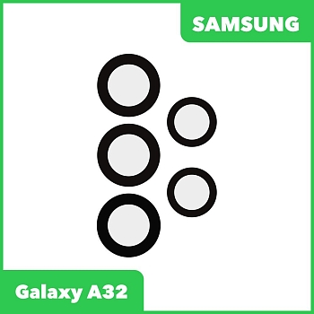 Стекло основной камеры для Samsung Galaxy A32 SM-A325, черный